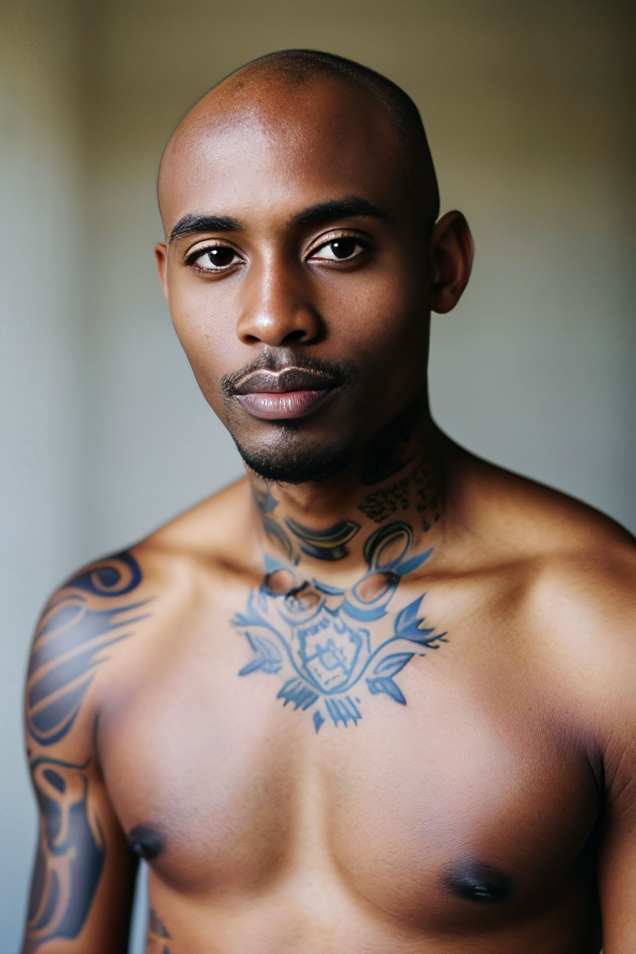 Portrait generated with Stable Diffusion.